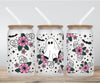 Floral Ghost - 16oz UV DTF CUP WRAPS