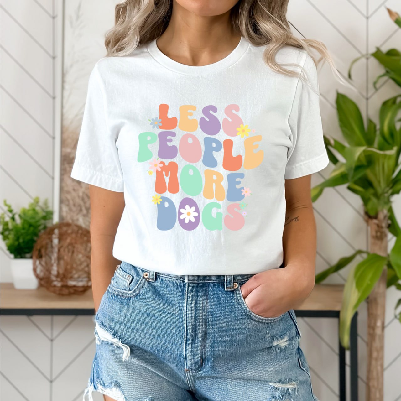 Less Dogs More People - DTF Full Transfer