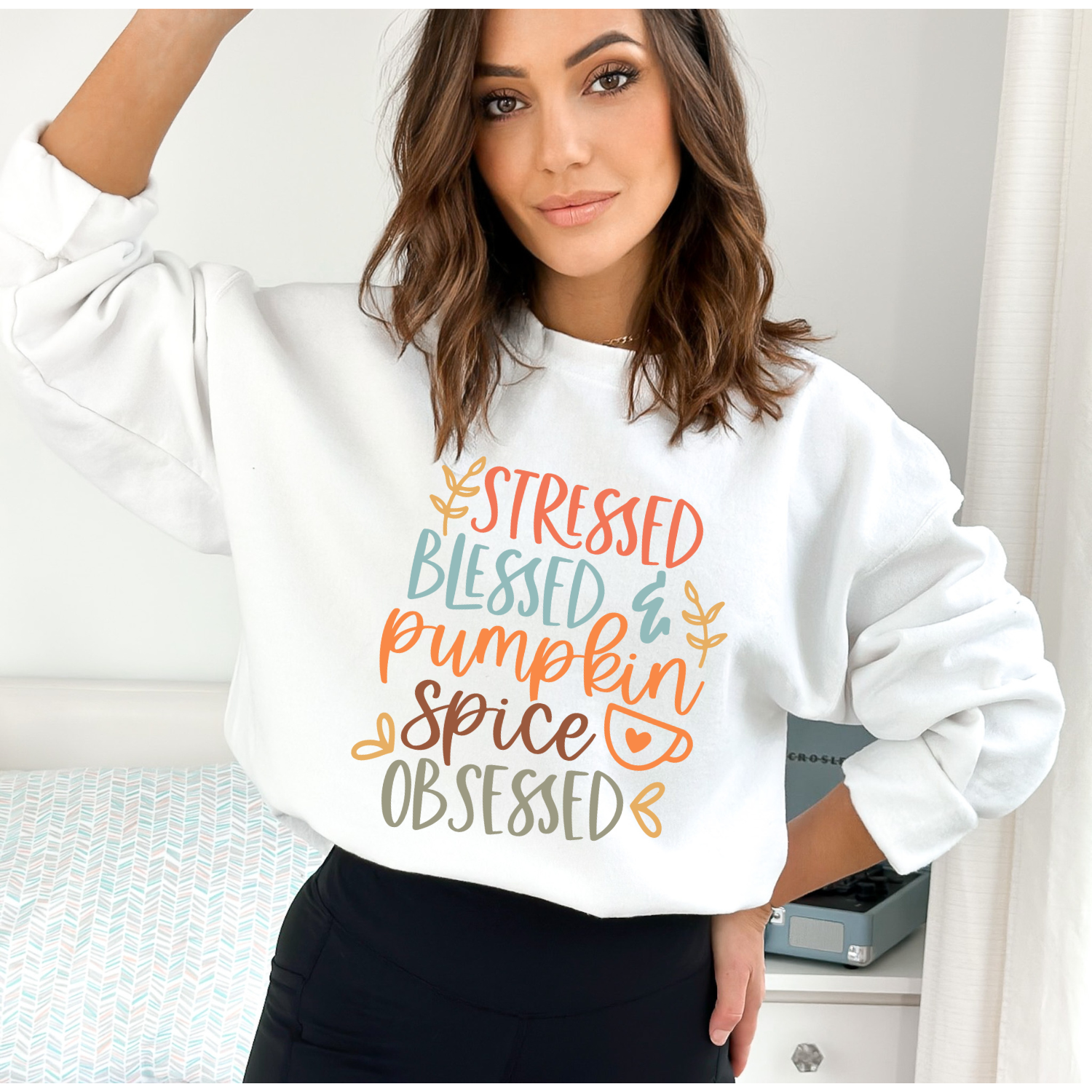 Stressed, Blessed & Pumpkin Spice Obsessed - DTF Full Transfer