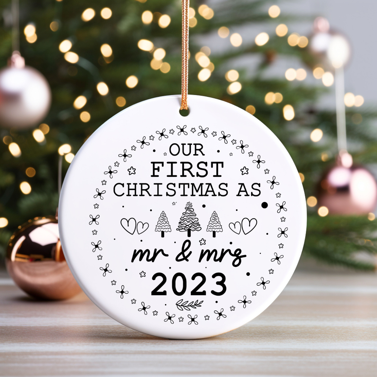 Mr & Mrs Christmas - UV DTF Decals