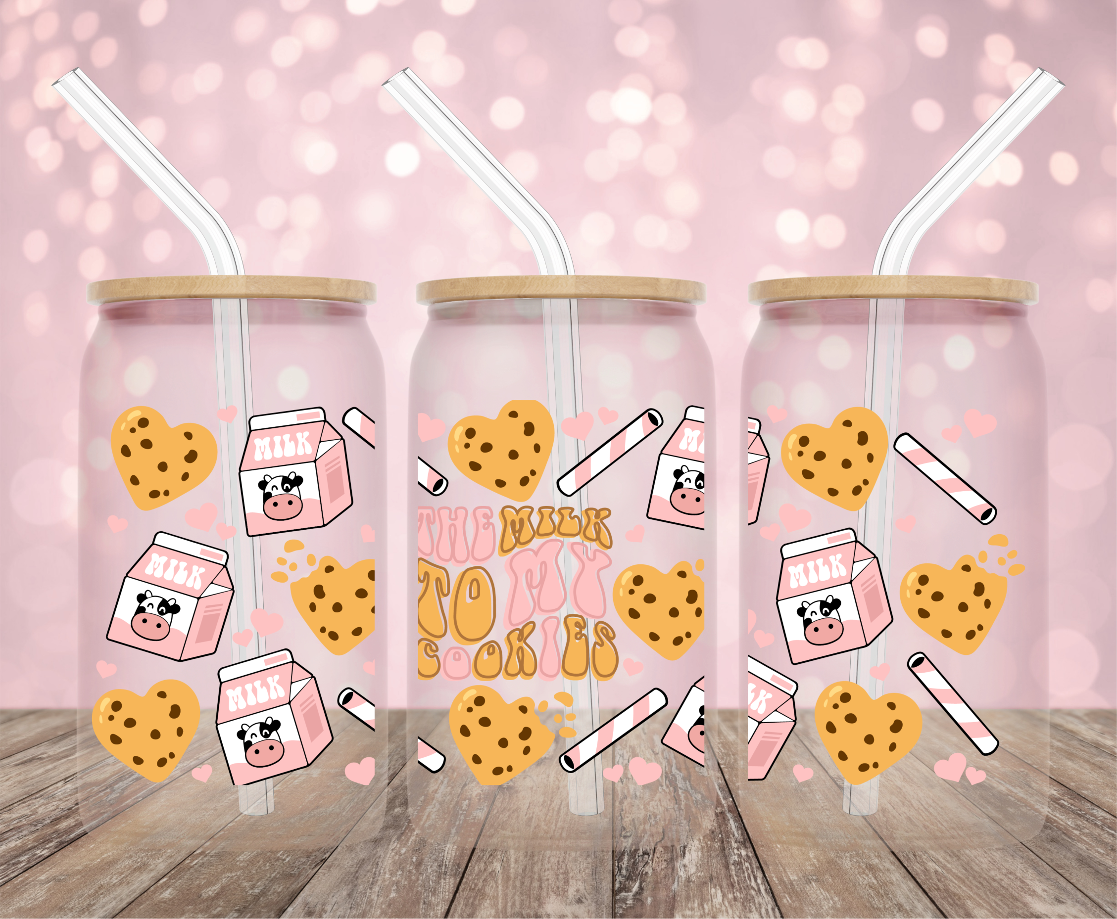 Milk and Cookies - 16oz UV DTF CUP WRAPS – Tokimeku Shop